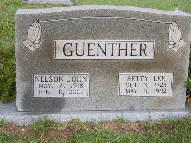 Headstone for Guenther, Betty Lee